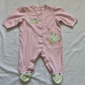 Frog Friends Footed One-Piece Little me 3M